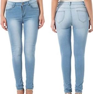 Garage Light Wash High Rise Stretch Jean